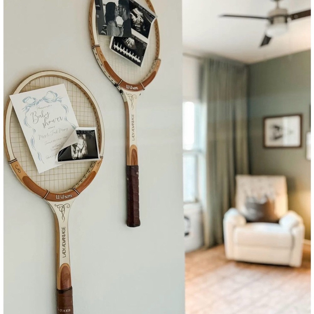 Vintage Wilson Chris Evert Autograph Wood Tennis Racquet w/ Original Case USA